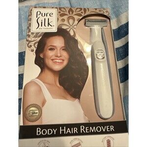 New Pure Silk Spa Therapy Body Hair Remover Battery Operated, Dual Sided Blades